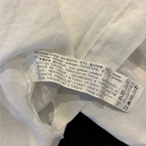 ZARA flowy Ecru oversized shirt - Picture 13 of 16